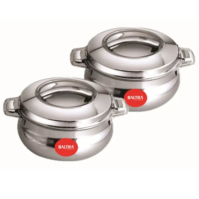 Baltra Rose Big Food Grade Stainless Steel 2pcs Casserole Set BSB 223 Baltra Rose Big Food Grade Stainless Steel 2pcs Casserole Set BSB 223